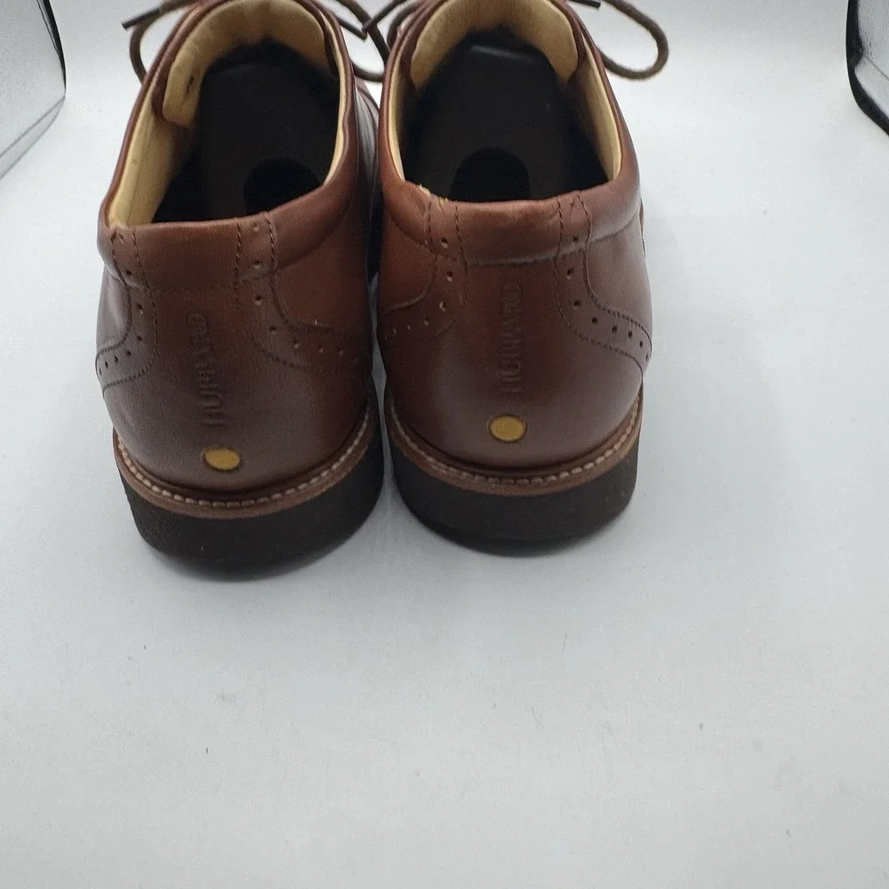 Samuel Hubbard Cap Toe Oxford Shoes Men 12M Brown Leather Vibram Portugal